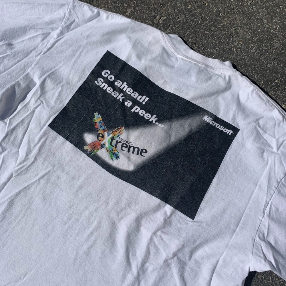 Vintage 00s Microsoft Extreme Tee Shirt XL